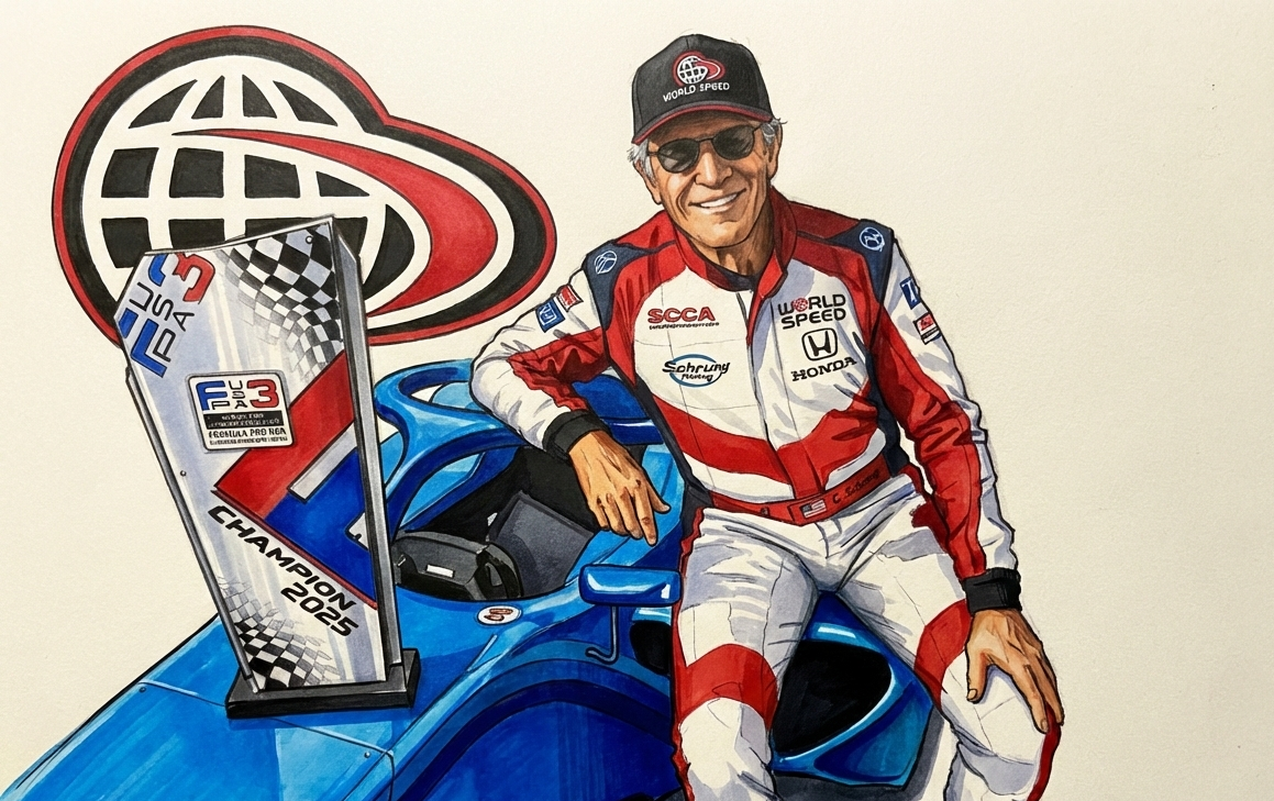 Defending Champion Larry Schnur Signs with World Speed Motorsports for 2026 Formula Pro USA F3 Championship